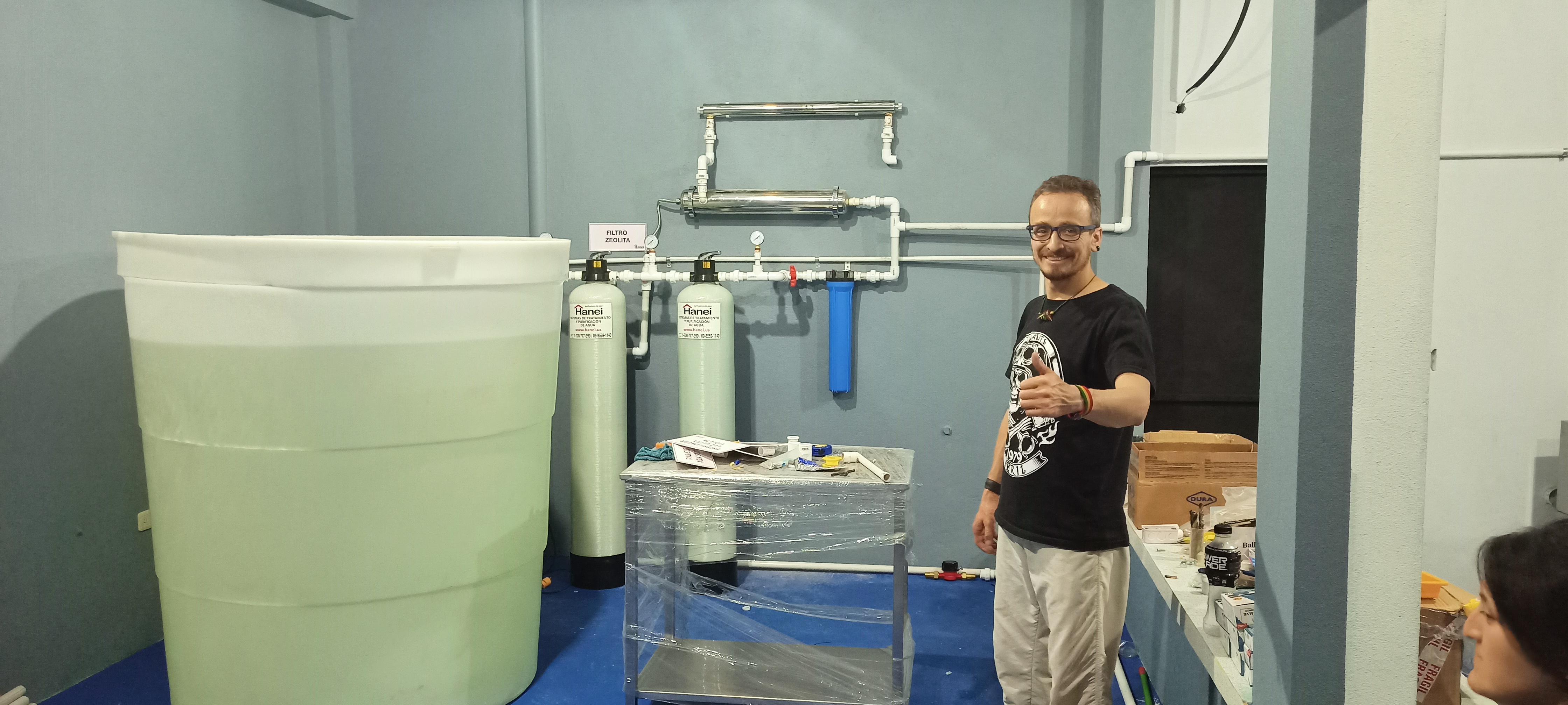 Instalación de tratamiento de agua industrial